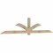Ekena Millwork Redmond Rough Sawn Timber Gable Bracket, Douglas Fir, 108"W x 22"H x 2"D x 4"F, 5/12 Pitch GBW108X22X0204RED00RDF - alternate 5